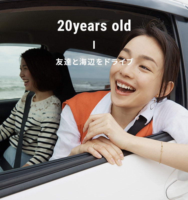 20years old 友達と海辺をドライブ